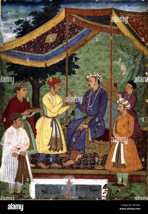 The Emperor Jahangir Receiving Gifts From the English Delegation – Muhallil Mughal-maalaustaiteen kultaisessa loistossa!