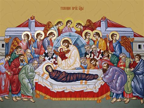 The Dormition of the Virgin Mary - 12th Century Iconography Exploding With Emotion and Heavenly Splendor!