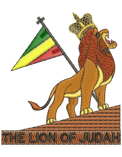  The Lion of Judah - Ornamented with Gold Leaf and Embroidered with Divine Significance