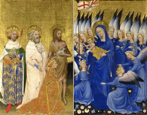  The Wilton Diptych: Minnekään Näkymättömiä Pyhimyksiä ja Kuultavia Kultapohjia!