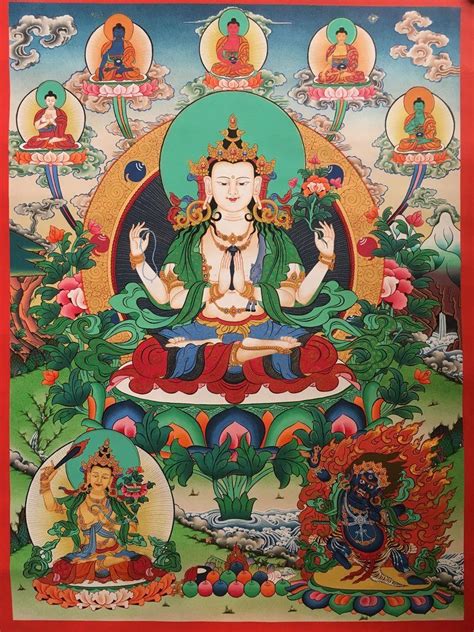 Vajrayana Deities - Unyielding Serenity and Mystical Brilliance